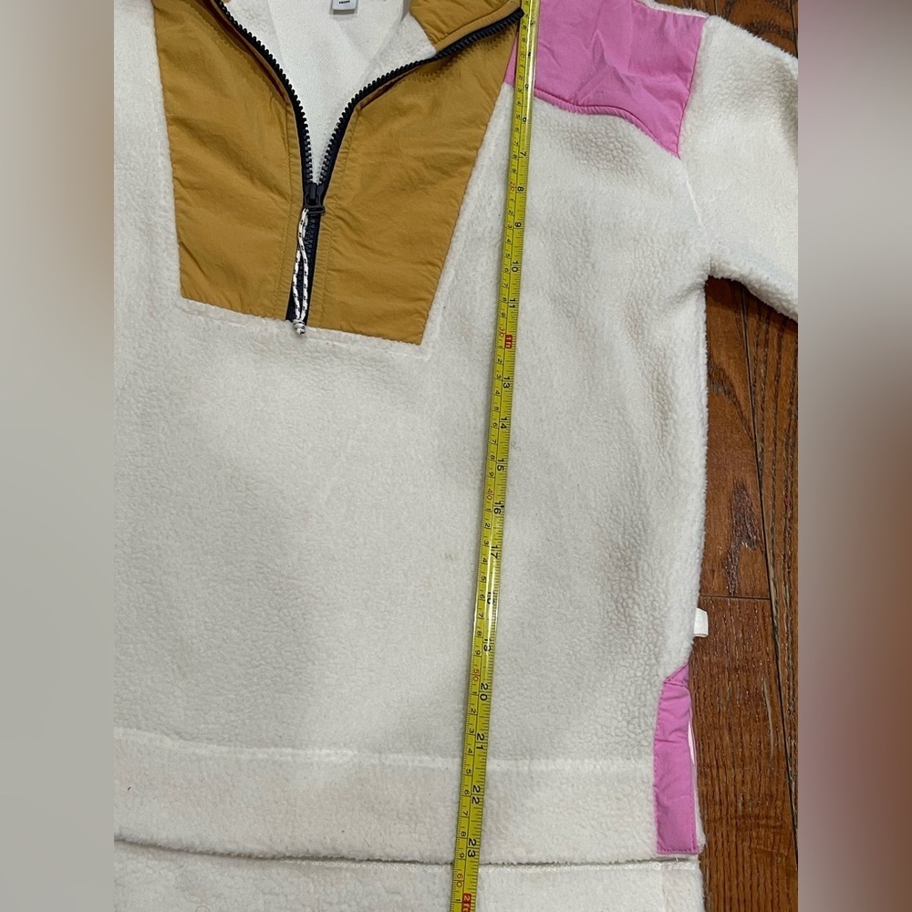 Free Assembly Stylish Fleece Jacket - Cream, Pink, Tan - Picture 5 of 13